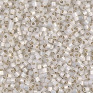 Miyuki delica beads 10/0 - Gilt lined white opal DBM-221